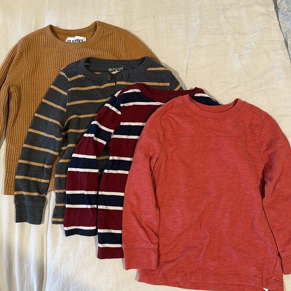 Bundle of Toddler Boys 4T Long Sleeve Shirts